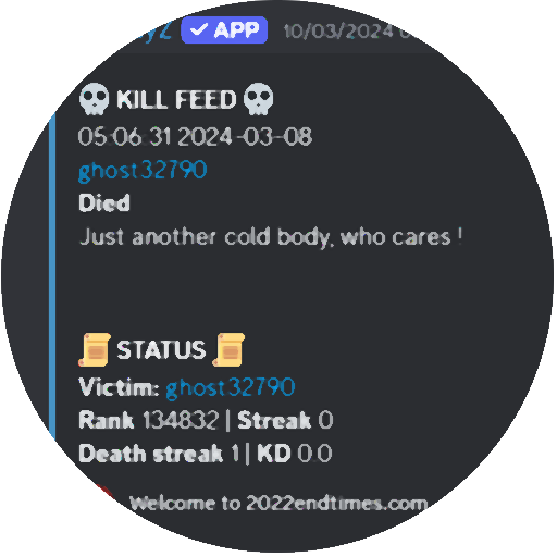 Real-time DayZ killfeed message in Discord